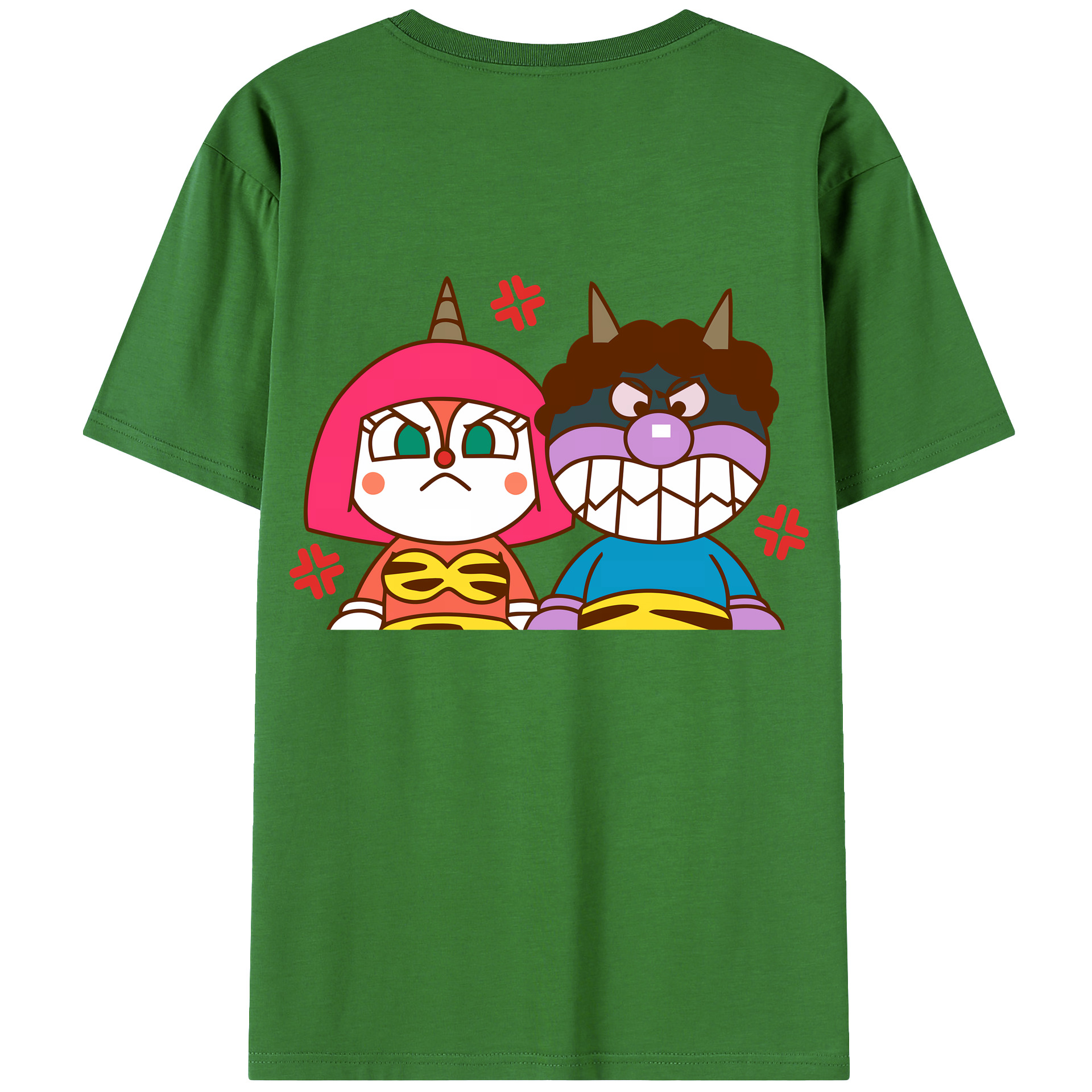 （画像用） アンパンマン Anpanman レディース半袖Tシャツ(バックプリント)